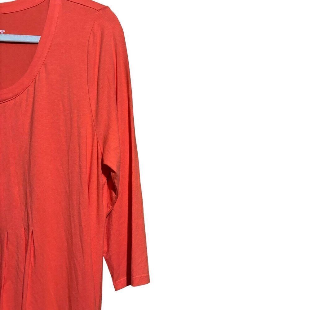 Soft Surroundings Dress Extra Large XL Orange Flowy Stretch Sundress Ladies - Picture 3 of 8